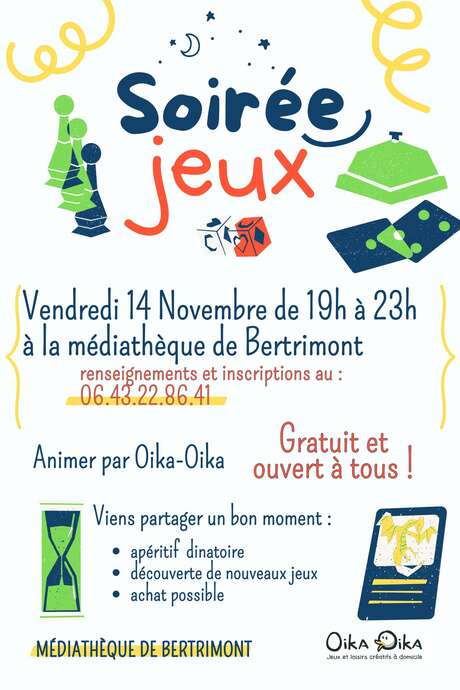 Soirée Jeux de société