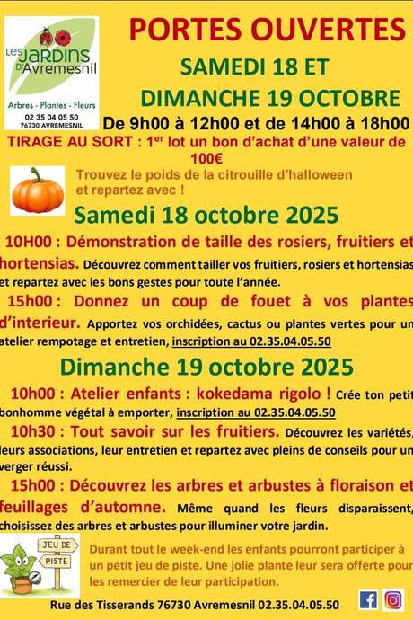 Journées Portes Ouvertes aux Jardins d'Avremesnil