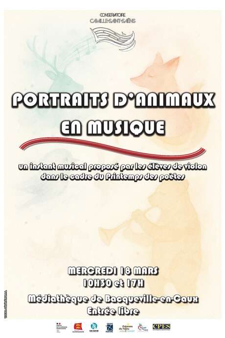 Portraits d'animaux en musique