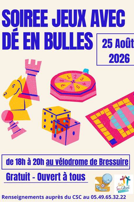 Soirée jeux avec Dé en Bulles