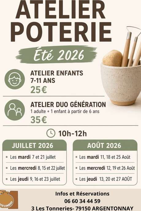 Atelier poterie