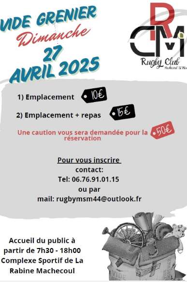 VIDE-GRENIER RUGBY CLUB MACHECOUL