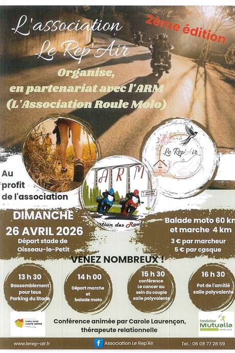 Balade moto et balade pédestre