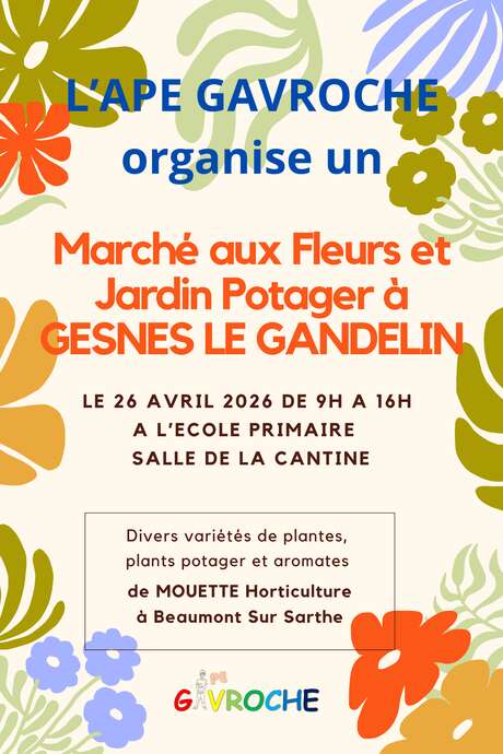Marché aux fleurs et jardin potager
