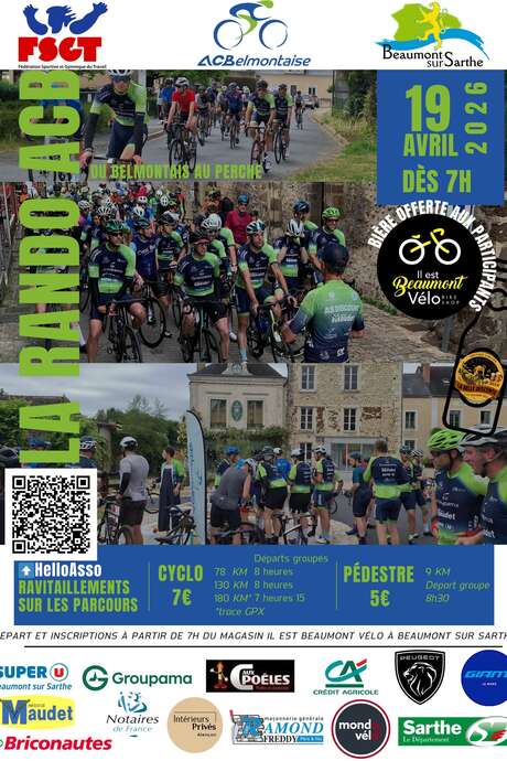 Randonnées cyclo et pédestre "Du Belmontais du Perche"