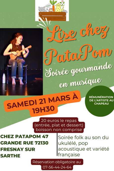 Soirée gourmande en musique avec Lise
