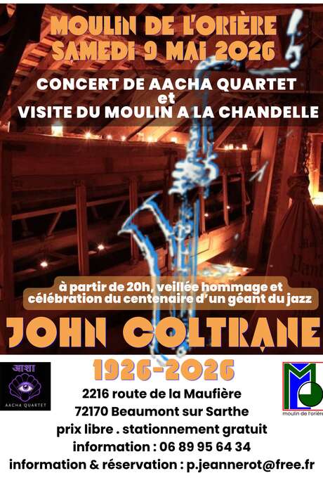 Soirée hommage à John Coltrane - concert et visite à la bougie