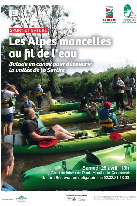 Sortie en canoë "Les Alpes Mancelles au fil de d'eau"