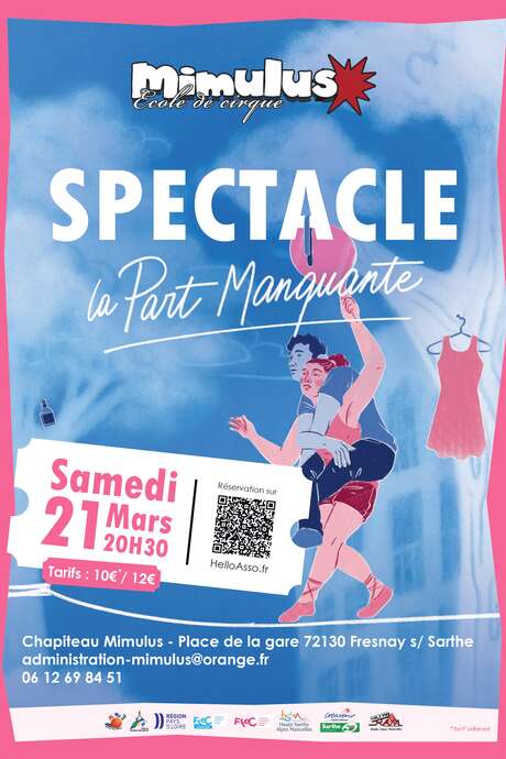 Spectacle "La Part Manquante", duo sur un fil