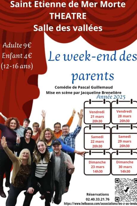 THÉÂTRE LES Z'AS TENDUS "LE WEEK-END DES PARENTS"