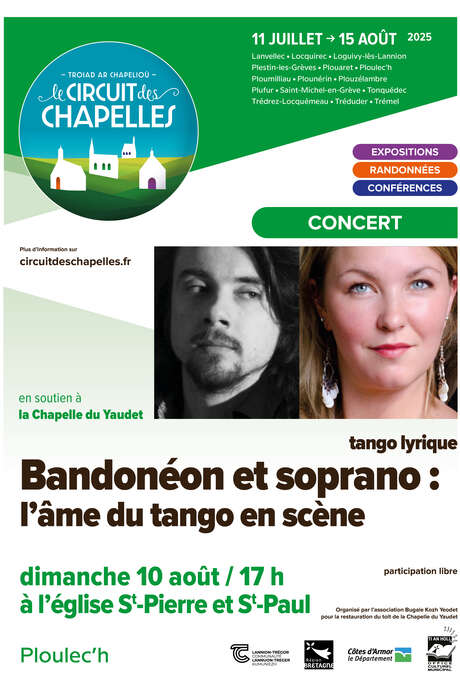Bandonéon et soprano, l'âme du tango en scène - Circuit des Chapelles