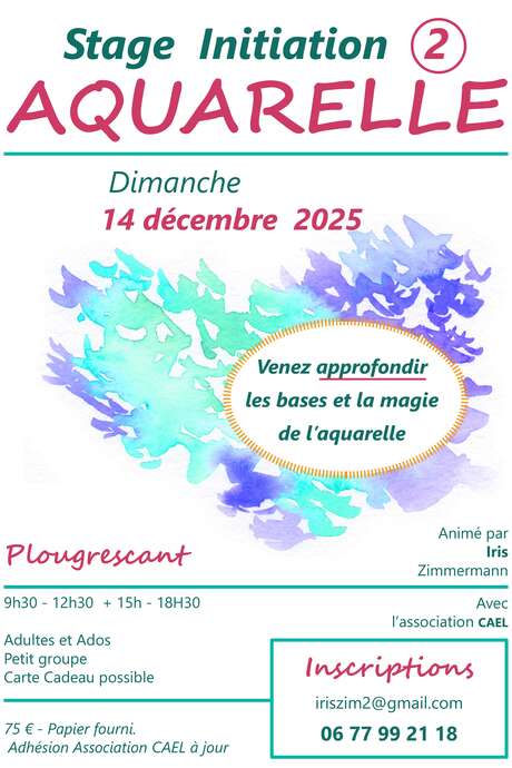 Stage Aquarelle Initiation