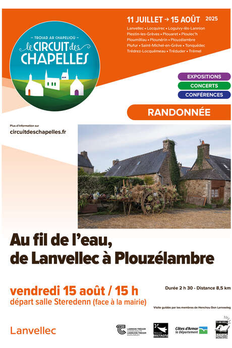 Au fil de l’eau, de Lanvellec à Plouzélambre - Circuit des Chapelles