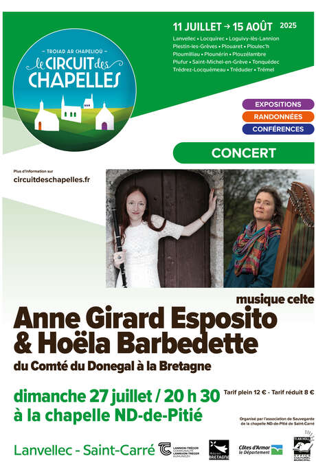 Anne Girard Esposito & Hoëla Barbedette - Du Comté du Donegal à la Bretagne - Circuit des Chapelles