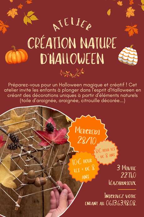 Créations nature d'halloween