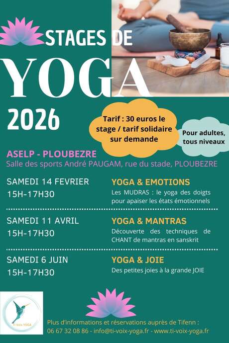 Atelier yoga et chant de mantras