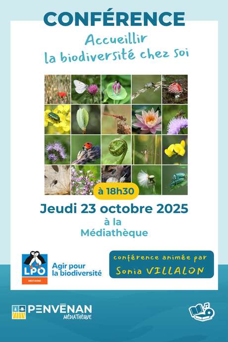 Conférence " Accueillir la biodiversité chez soi" Conférence " Accueillir la biodiversité chez soi"