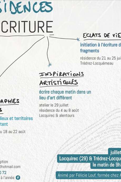 Résidence d'écriture « Éclats de vie »