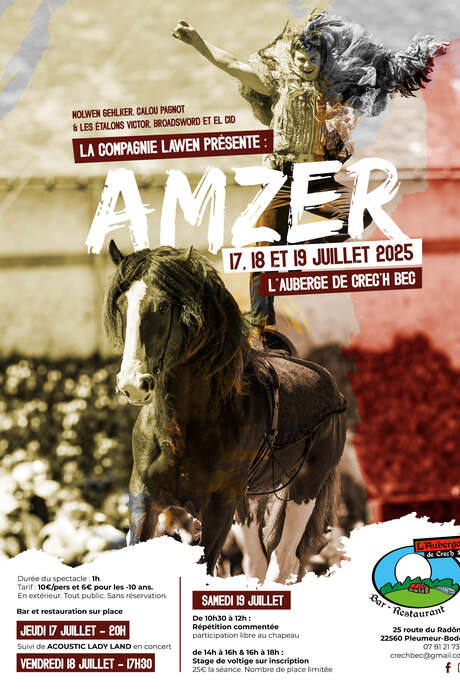 Amzer, spectacle équestre en plein air
