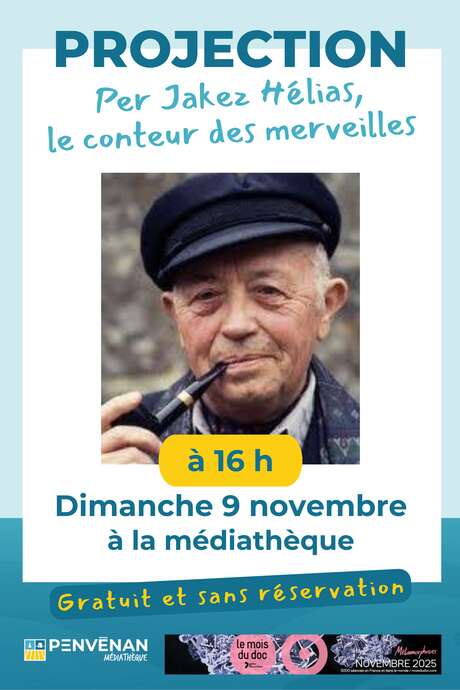 Projection du film : Per Jakez Hélias, le conteur des merveilles