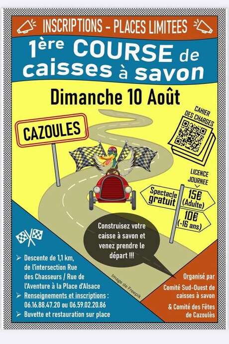 1ère course de caisses à savon - Cazoulès