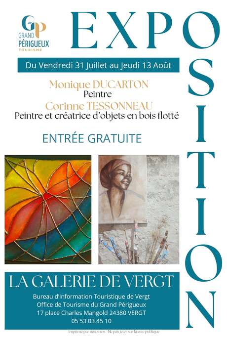 Exhibition of MoniqueDUCARTON, Corinne TASSONNEAU
