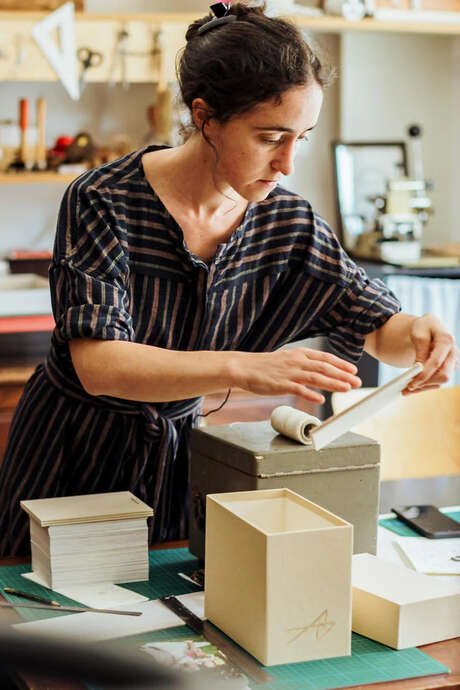 Rencontres gourmandes : Atelier Reliure - Sarah Mazet