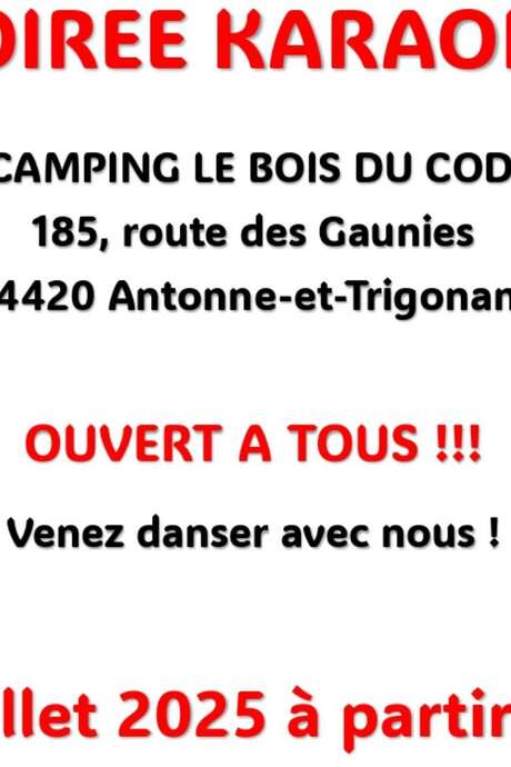 Le jeudi 31 juillet soirée dansante au Camping du Coderc