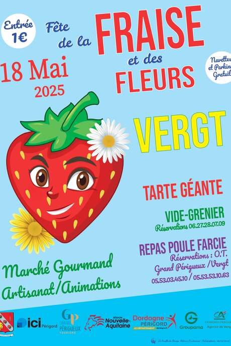 Fête de la Fraise et des fleurs - Vergt - 18.05.25