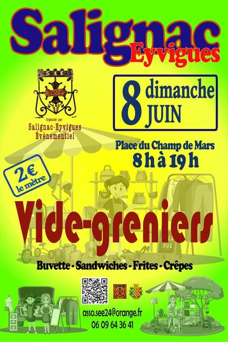 Vide-greniers à Salignac Eyvigues