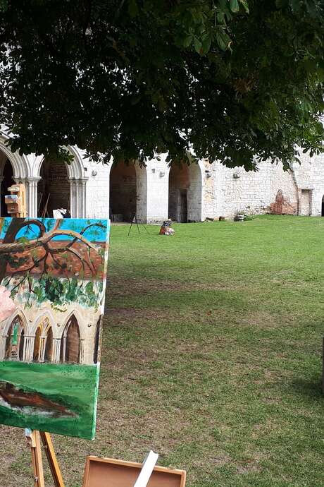 Après-midi dessin et peinture à l'Abbaye