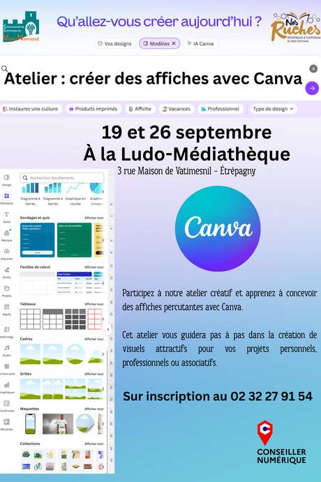 Atelier : créer des affiches avec Canva