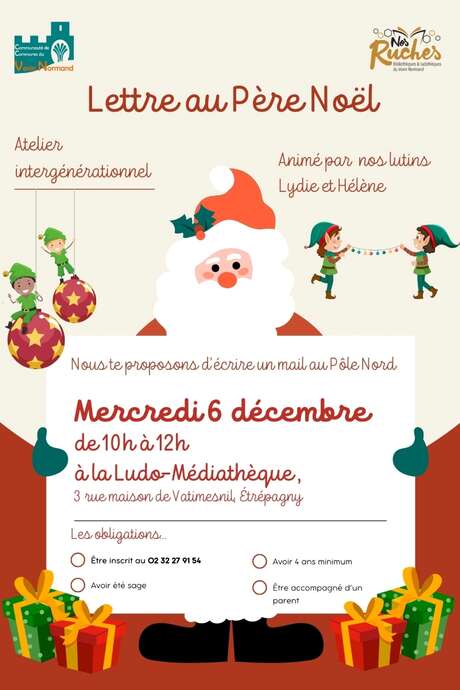 Atelier intergénérationnel "Lettre au Père Noël" Atelier intergénérationnel "Lettre au Père Noël"