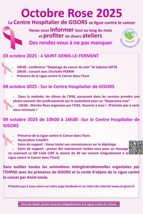 Octobre Rose - Centre hôspitalier de Gisors