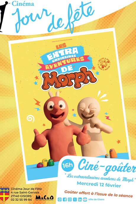 Ciné-goûter "Les extraordinaires aventures de Morph"