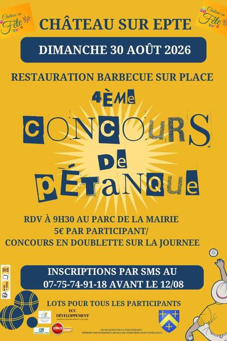 Concours de pétanque - 4ème édition