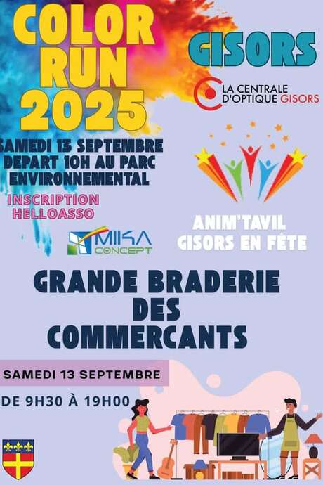 Color run et grande braderie des commerçants