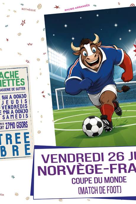 Projection du match de foot France-Norvège