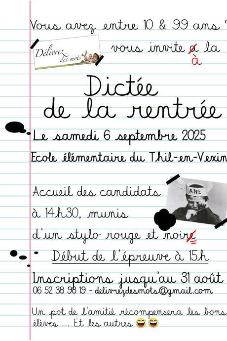 Dictée de la rentrée