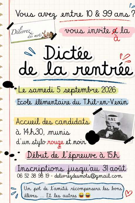 Dictée de la rentrée