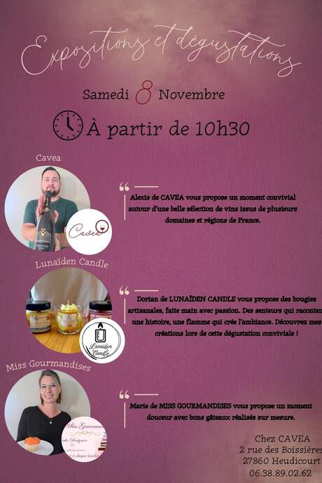 Expositions et dégustations