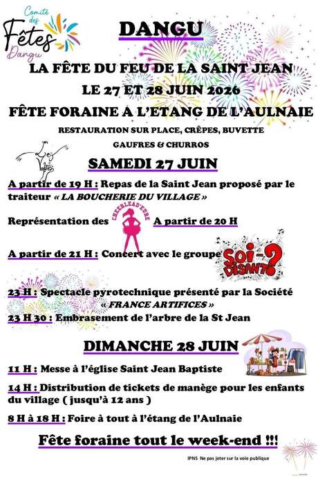 ANNULÉ - Fête du feu de la Saint Jean