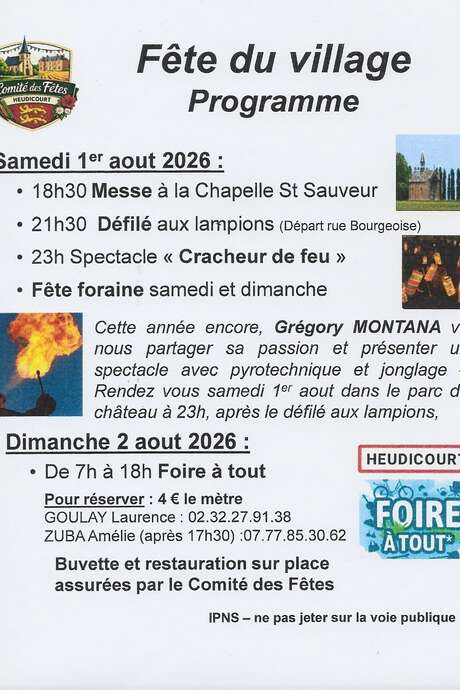Fête du village & foire à tout