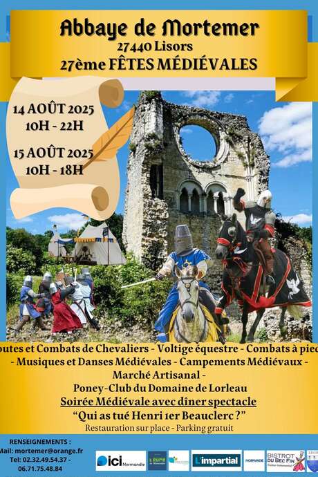 27e Fêtes Médiévales à l'Abbaye de Mortemer