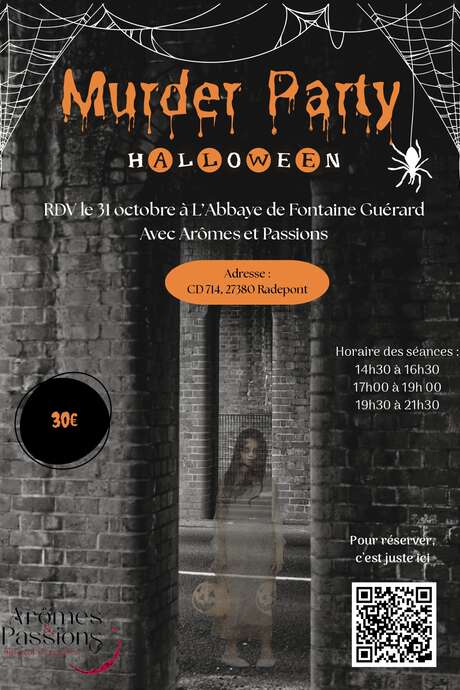 Murder Party Halloween à l'abbaye de Fontaine-Guérard Murder Party Halloween à l'abbaye de Fontaine-Guérard