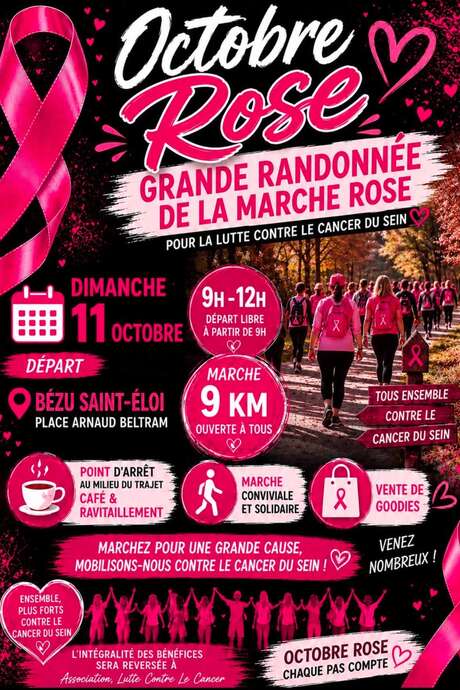 Octobre Rose - Grande randonnée de la marche rose
