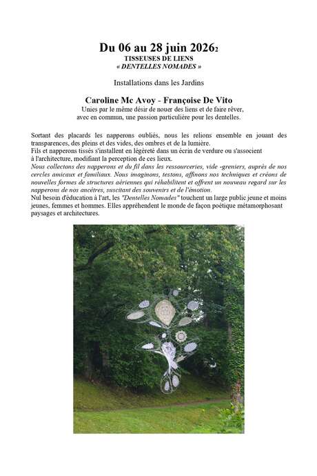 Dentelles Nomades au Jardin
