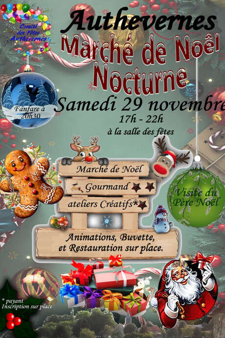 Marché de Noël nocturne
