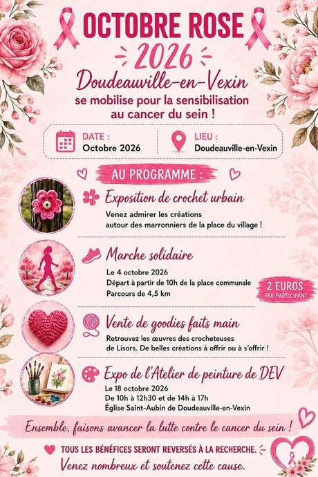 Octobre Rose à Doudeauville-en-Vexin