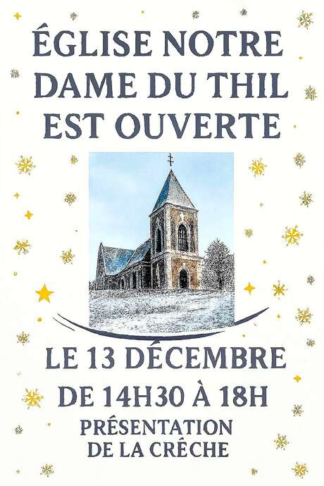 Ouverture de l'église et présentation de la crèche de Noël